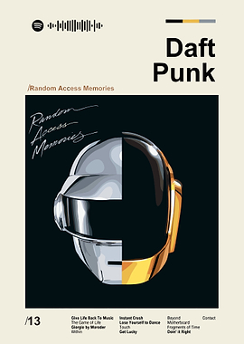 Daft Punk Random Access Memories Poster