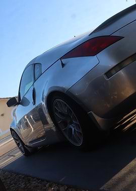 Silver Nissan 350Z Car