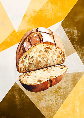 Vintage Bread with Slices