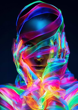 Colorful Woman Portrait