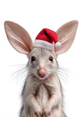 Bilby with Santa Hat