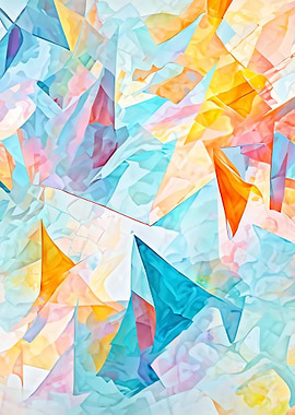 Abstract Geometric Colorful Shapes