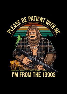 Bigfoot with Gun -From 1990s