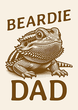Beardie Dad Bearded Dragon Lover