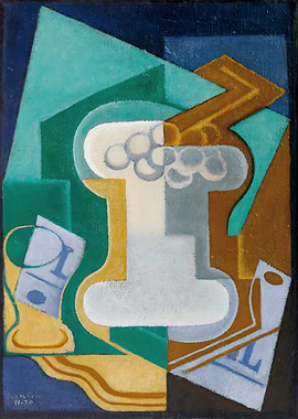 Juan Gris - Glass and Fruit (1920)