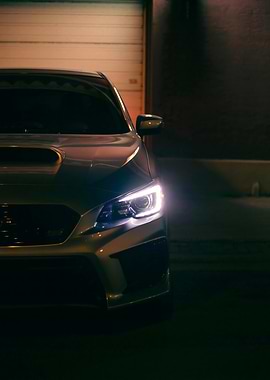 Subaru WRX at Night