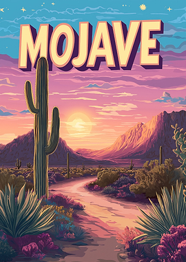 Mojave Desert Landscape Art