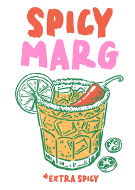 Spicy Margarita Illustration