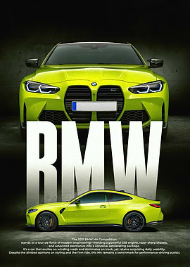 BMW M4 Competition Poster