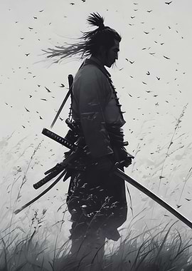 Samurai in Field