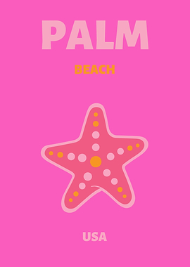 Palm Beach Starfish Pink