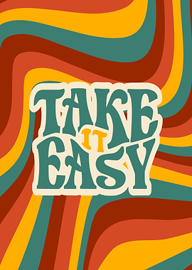 Take It Easy Retro Art