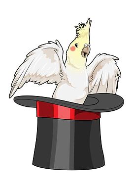 Parrot Wizard Top hat