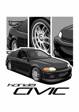 Honda Civic Illustration