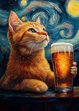 Funny Cat Beer