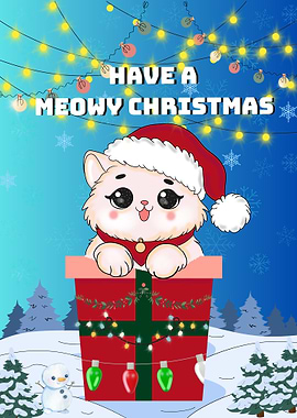 Meowy Christmas Cat