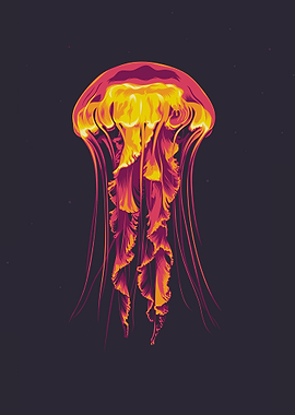 Stylized Jellyfish Illustration