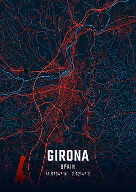 Girona City Map