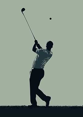 Golf Swing Silhouette