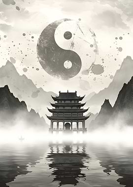 Yin Yang Temple Landscape