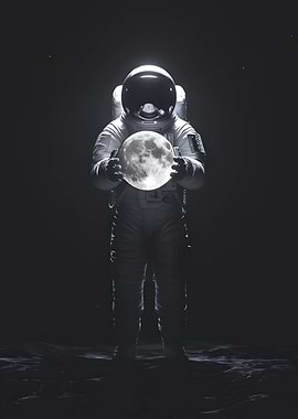 Astronaut Holding Moon
