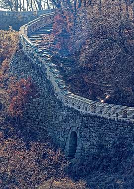 Ancient Stone Wall with Archway