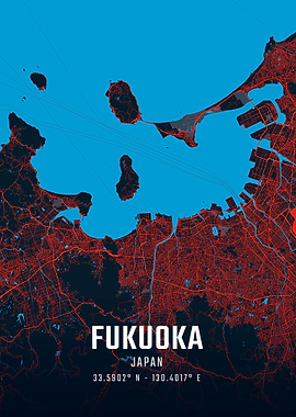 Fukuoka City Map