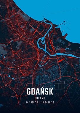 Gdańsk City Map