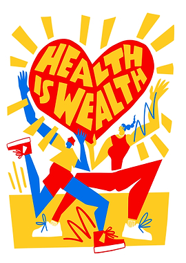 Health is Wealth Illustration