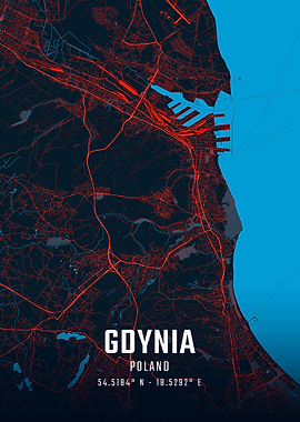 Gdynia City Map