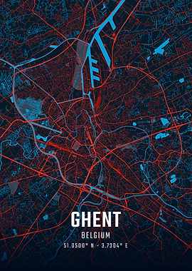 Ghent City Map