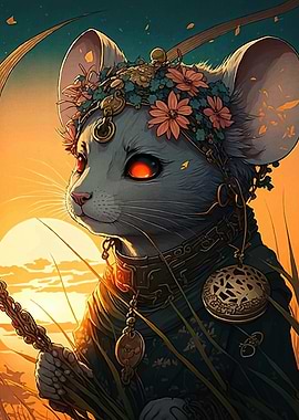 Ornate Mouse Portrait
