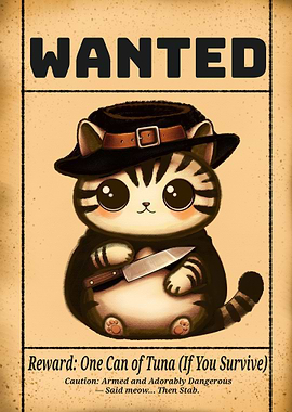 Wanted: Adorably Dangerous Cat