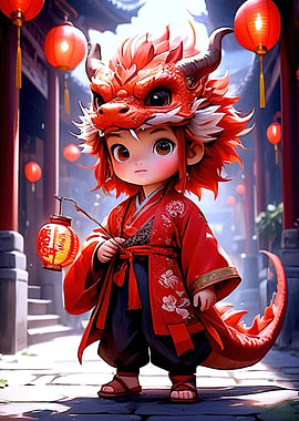 Dragon Child Lantern