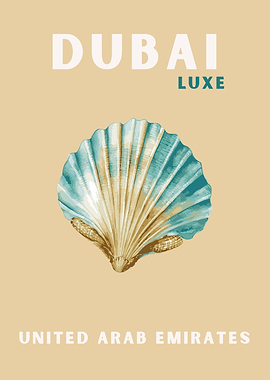Dubai Luxe Travel Poster