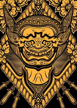 Hanuman Mask Thai Art