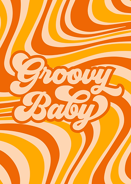 Groovy Baby Retro Swirl Pattern