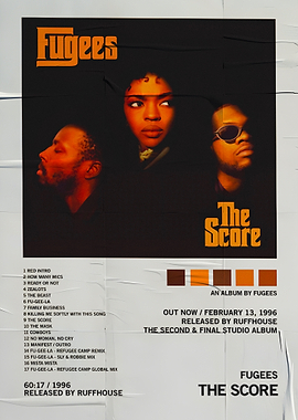 Fugees - The Score Album Poster