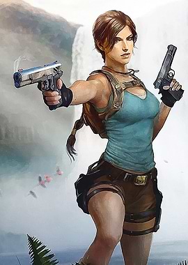 Lara Croft with Guns