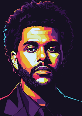 The Weeknd Pop Art Portrait