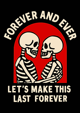 Forever and Ever Skeleton Couple