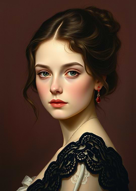 Elegant Portrait of a Young Woman