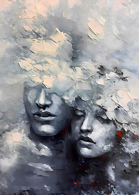 Abstract Faces in Cloud