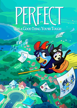 Bluey and Mackenzie Flying