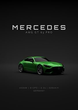 Front Specs Mercedes AMG GT63 PRO 2025 Green
