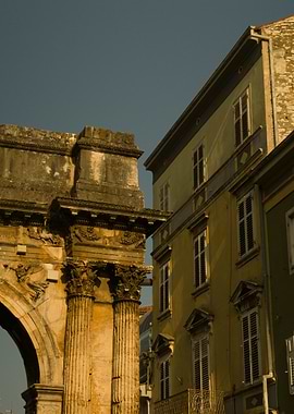 Ancient Arch and Buildings