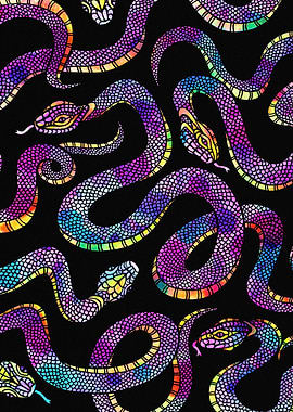 Purple Enchanted Snakes