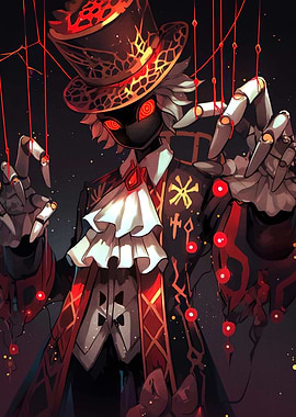 Puppet Master in Red and Black