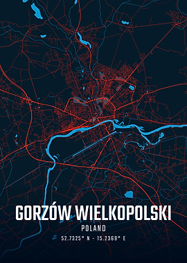 Gorzów Wielkopolski City Map