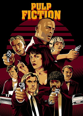 Pulp Fiction Movie Poster Art